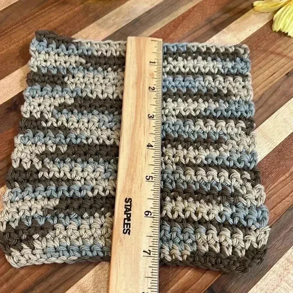 100% Cotton Handmade Washcloths - Set of 3 - Picture 8 of 11